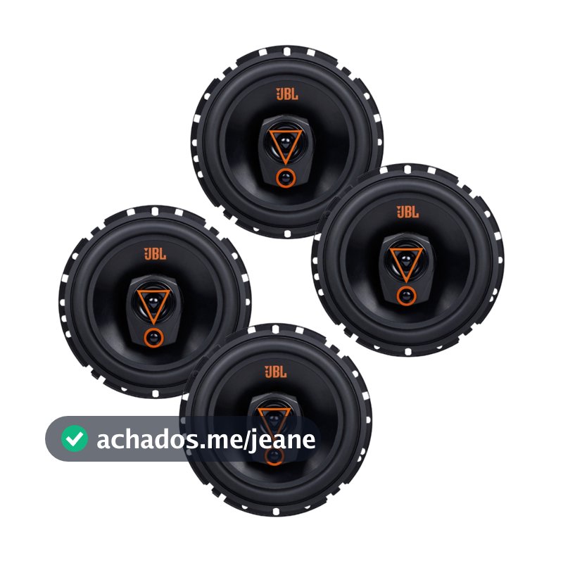 Kit 4 Alto Auto Falantes JBL 6TRMS80 6 Polegadas Boca 6x6 320W RMS VÁRIOS CARROS