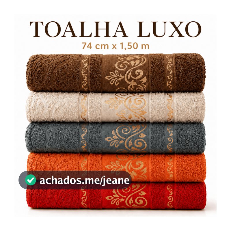 KIT 5 TOALHAS DE BANHO ALGODÃO MACIA 74x150 GRANDES 100% ALGODÃO FELPUDA MODELO BANHÃO GRANDES SECA BEM