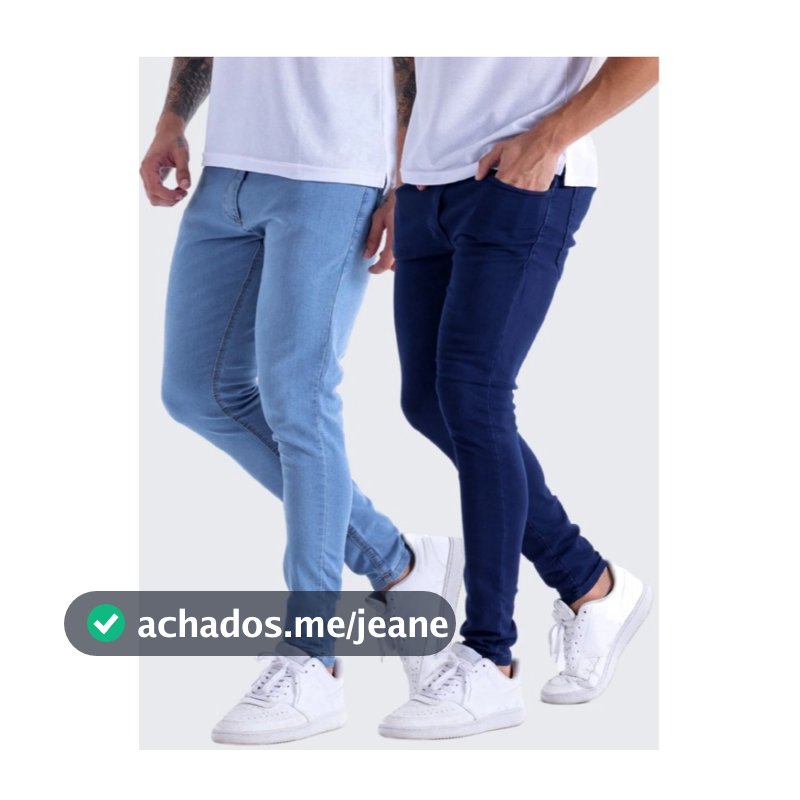 Kit Calças Jeans Masculina Super Skinny Premium Com Elastano