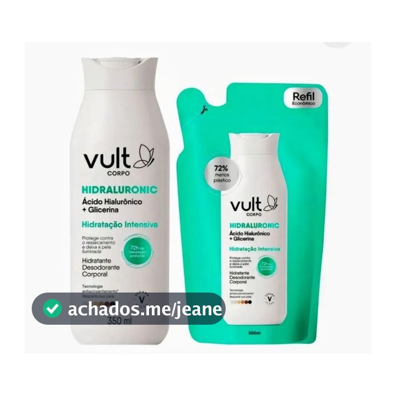 Creme Corporal ORIGINAL Vult Corpo Hidraluronic – Hidratação Profunda e Pele Macia ORIGINAL (Kit ou Unidade)