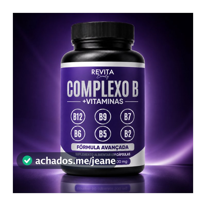 Complexo B Forma Ativa B6 B9 (Metilfolato) B12 (Metilcobalamina) - Vitaminas B6 | B9 | B12 - 60 caps