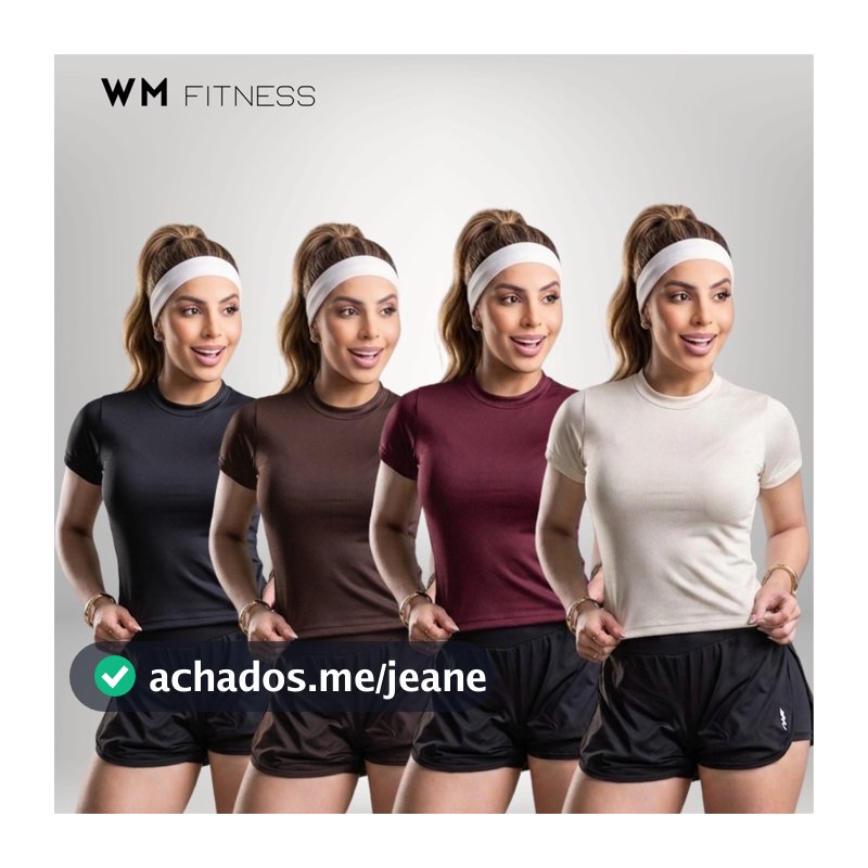 Kit 4 Camiseta Academia Feminina Dry Fit Treino Blusa Caminhada Treino Musculação