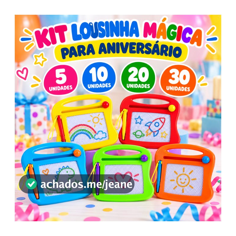 Kit Lousinha Mágica Infantil 5 10 20 30 Unidades Lembrancinha Aniversário Festa Brinde Infantil