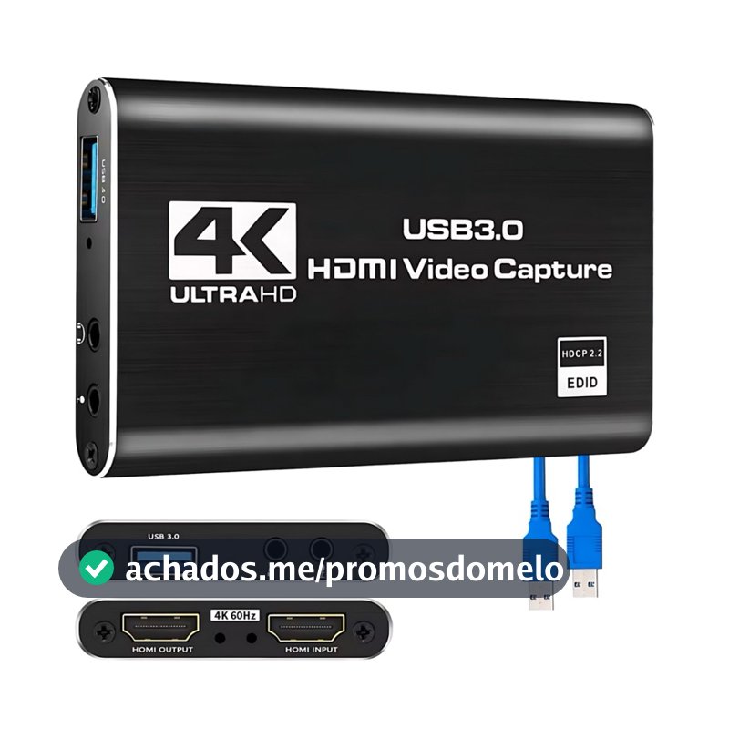 Placa Captura Video 4k Hdmi Usb 3.0