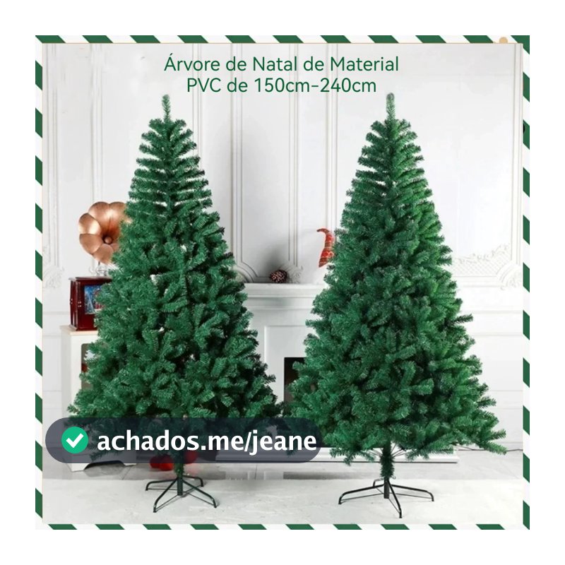 Árvore de Natal 240cm/210cm/180cm/150cm Galhos Super Cheia Grande Luxo Decoração de Natal