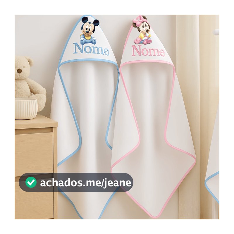 Toalha Infantil Personalizada Com Nome Varias Estampas