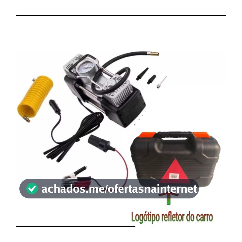 Mini Compressor De Ar Portátil 12v 2 Cilindros Potente Compressor De Ar Automotivo Profissional 15006