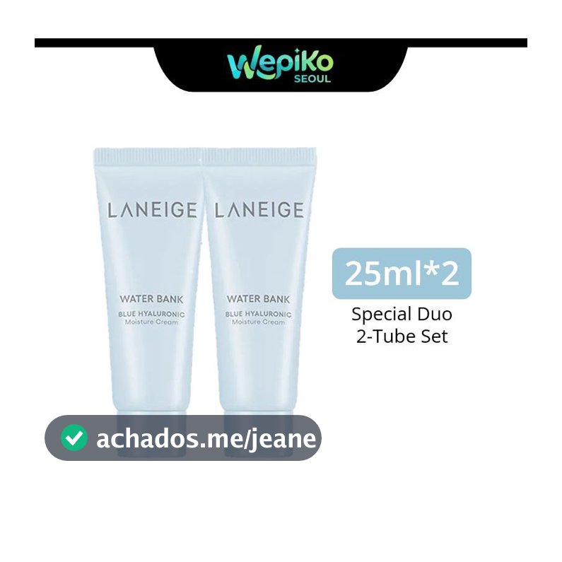 [Oferta Limitada] Creme De Umidade LANEIGE WATER BANK 25ml  2 (50ML) Para Pele Normal A Seca