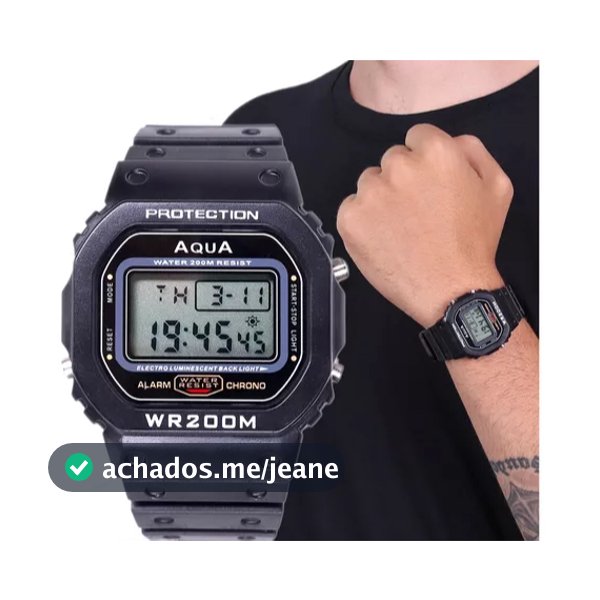 Relógio Masculino Aqua Digital Esportivo a Prova D'água