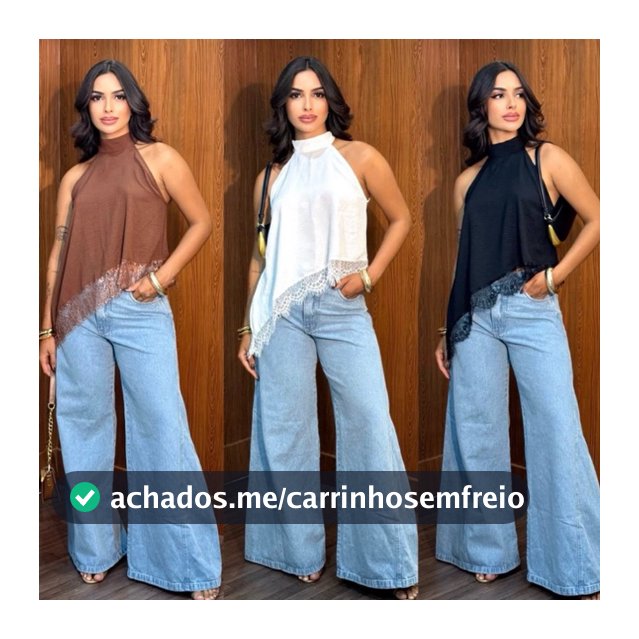 Blusa Feminina Gola Alta Assimétrica  Frente Única Com Renda Bata Elegante Tendência Inverno