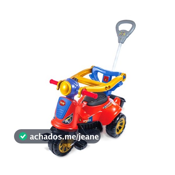 Triciclo Infantil Avespa Brinquedo Andador Carrinho De Passeio Motoquinha Buzina Pedal Haste Maral
