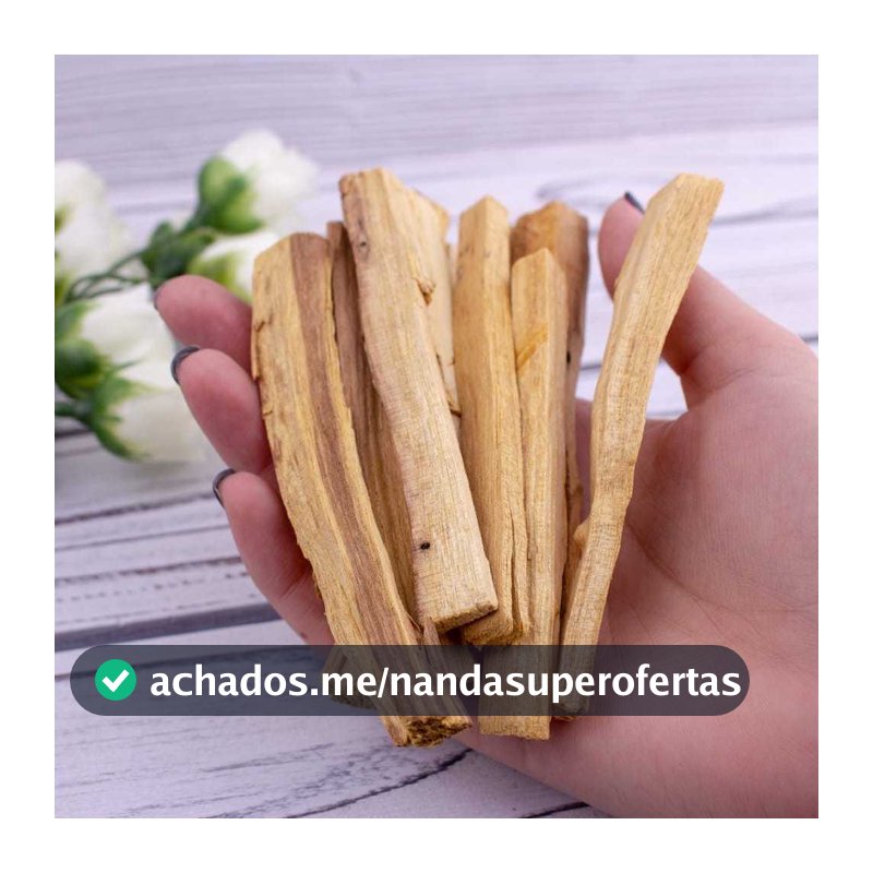 Palo Santo Natural Original Peruano, 100% natural, Incenso natural meditação Vegano Sem Carvão
