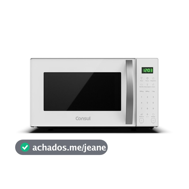 Micro-ondas 23 Litros com Função Marmita Branco Consul - CMS23AB