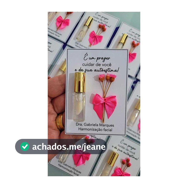 Lembrancinha Personalizada Mini Gloss | Brinde para Clientes | Autocuidado e Autoestima