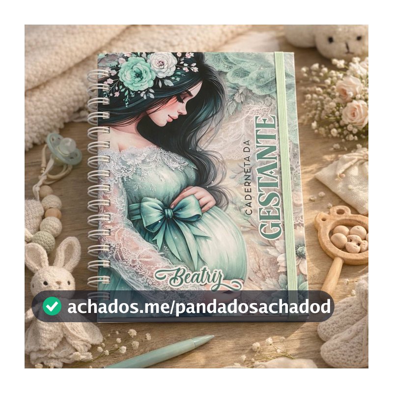 Caderneta da Gestante Personalizada Pré Natal Capa Dura A5 Vários Modelos Atualizada