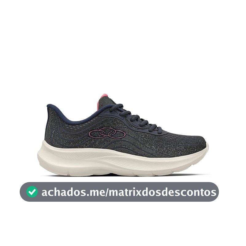 Tenis Feminino Olympikus Venus 3 Nova Cor Marinho Rosa Lançamento