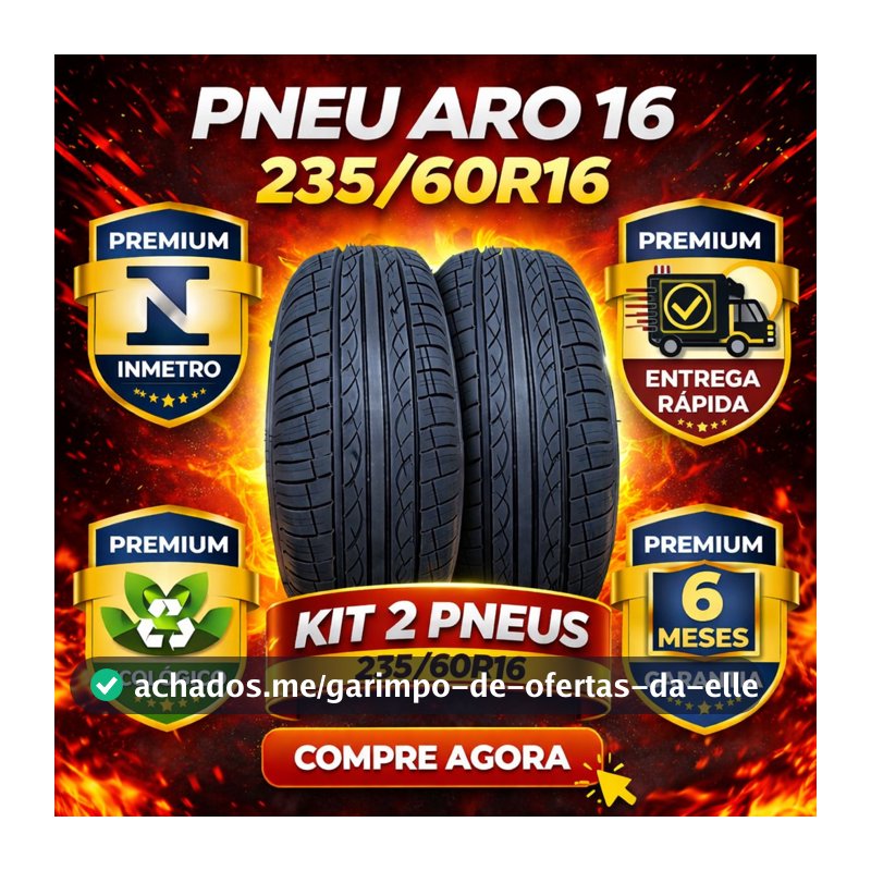 Kit 2 Pneus 235/60 R16 Remold Linha Super Premium