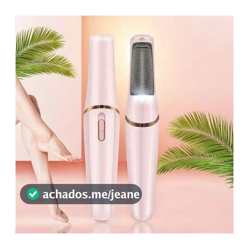 Lixador de Pé Elétrico - Esfoliador Tira Calos Pedicure Portátil