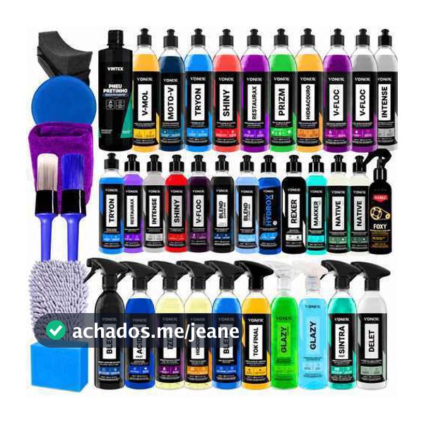MONTE SEU KIT VONIX OU VINTEX 500ML A PARTIR DE 13,99 ESCOLHA SEUS PRODUTOS VONIXX MELHOR PRECO ESTETICA AUTOMOTIVA