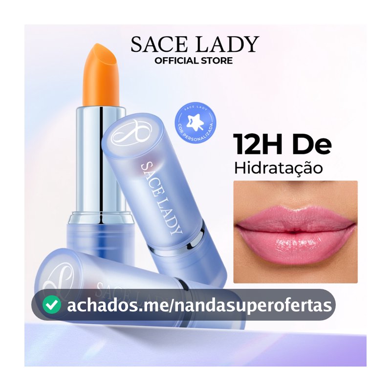 Batom Mágico SACE LADY  hidratante labial de longa duração brilho
