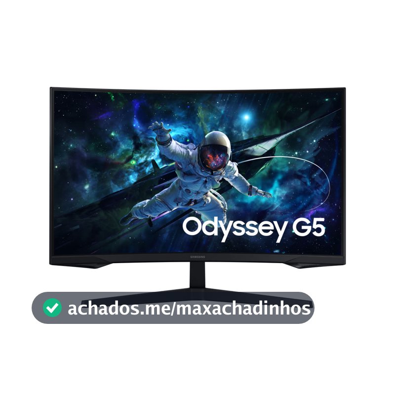 Monitor Gamer Samsung Odyssey G5 32'', QHD, 165Hz, 1ms,  Freesync, HDMI, DP