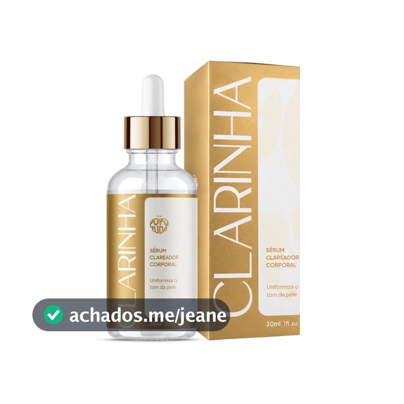 Popozuda Clarinha Sérum Clareador Corporal com Niacinamida e Ácido Tranexâmico