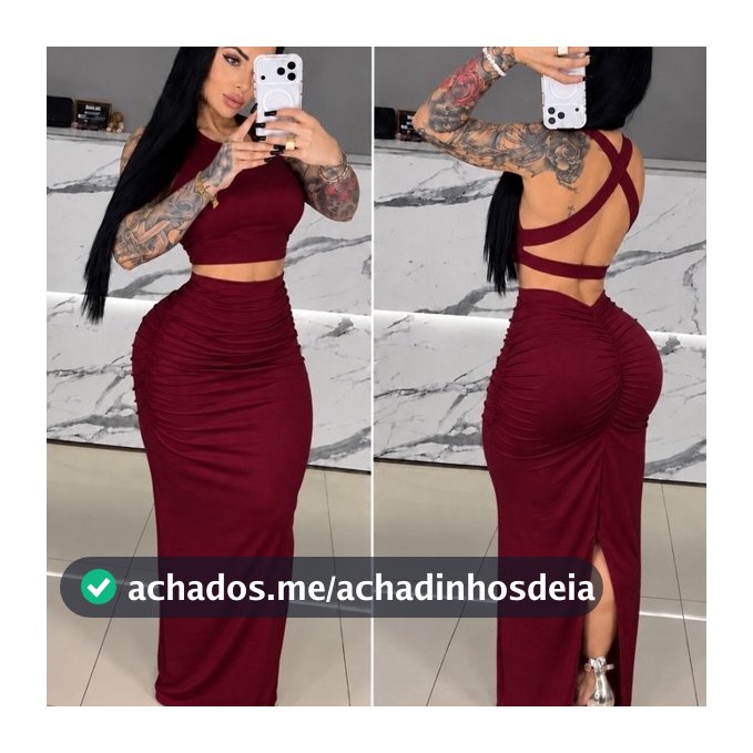 Conjunto Empina Bumbum Feminino Midi Elegante Modelador Franzido Levanta Bumbum Forrado Festa