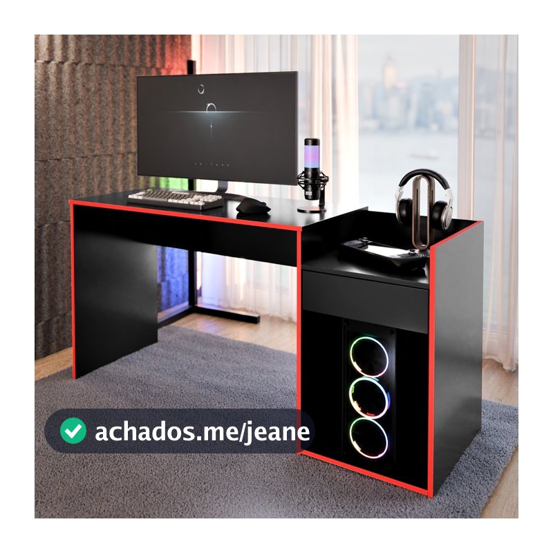 Escrivaninha Mesa Gamer Eros Para Computador