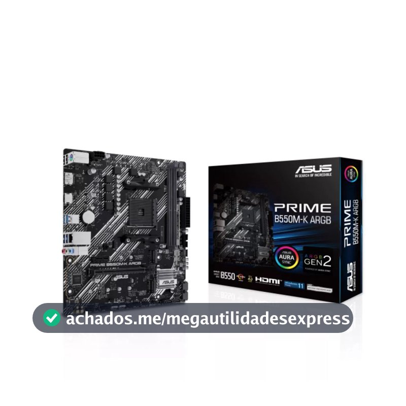 Placa Mãe Asus Prime  B550M-K ARGB 90MB1GC0-M0EAY0