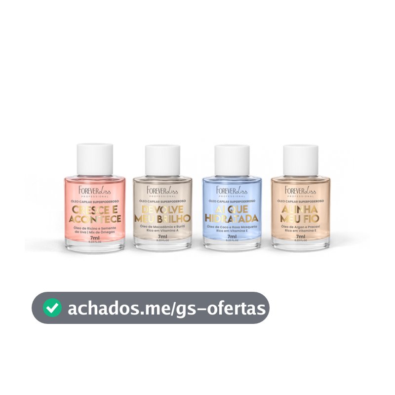 Kit Óleos Capilares Superpoderosos Completo Forever Liss 7 ml