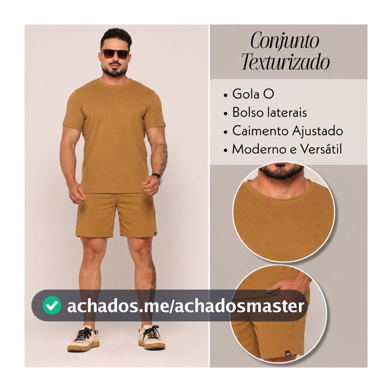 Conjunto Masculino Texturizado Premium