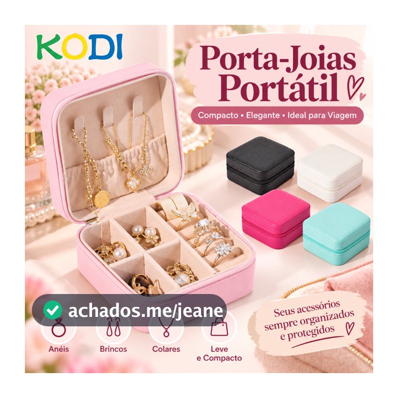 6/10 Peças Porta Joia De Bolsa Para Viagem Portátil caixa de armazenamento bolsa anel colar -Q1