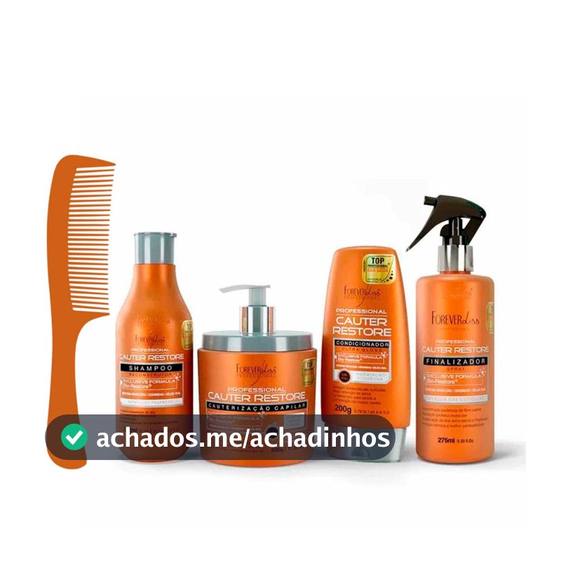 Kit Cauterização Capilar Cauter Restore Forever Liss