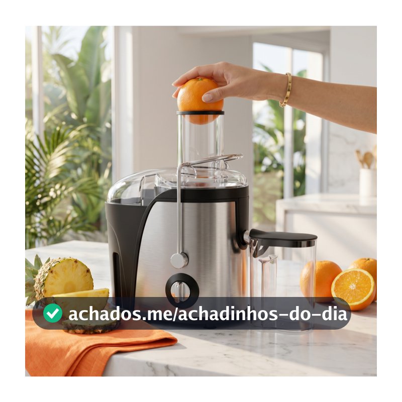 Extrator de suco doméstico centrífugo de aço inoxidável de grande diâmetro 800W