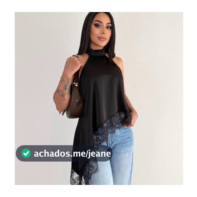 Blusa Feminina Gola Alta Assimétrica  Frente Única Com Renda Bata sofisticada Elegante Tendência Inverno
