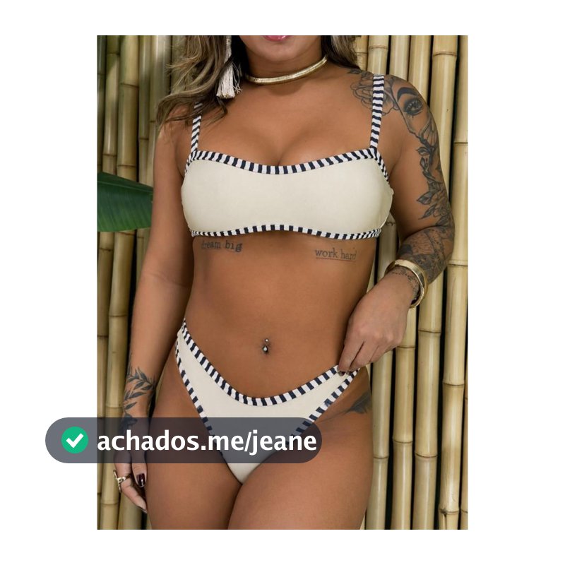 Biquíni Feminino listra alças com   regulagem calcinha semifio