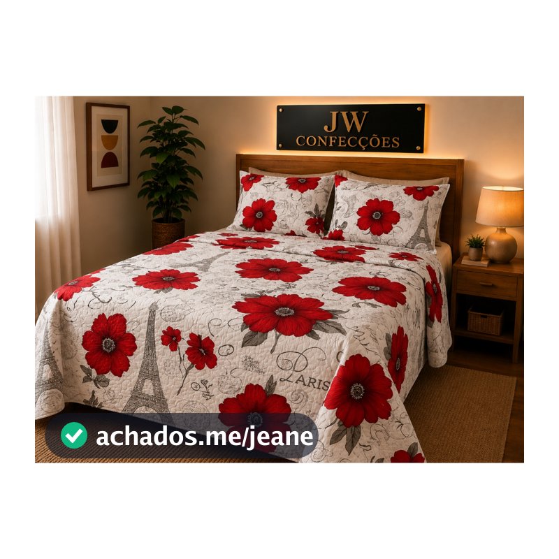 kit COLCHA Cobre Leito CASAL QUEEN  3 Peças  Algodão Piquet Milão