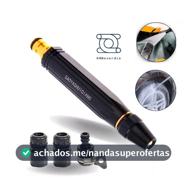 Bico Alta Pressao Para Mangueiras Com Tres Tipos De Jato