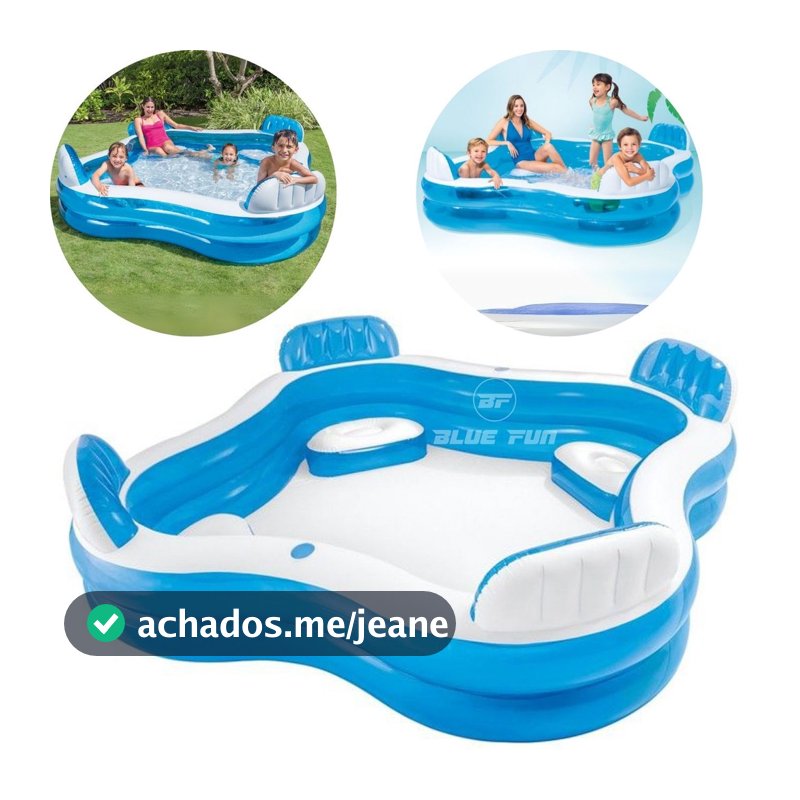 Piscina Inflável Intex Familiar com 4 Assentos 990 litros 56475