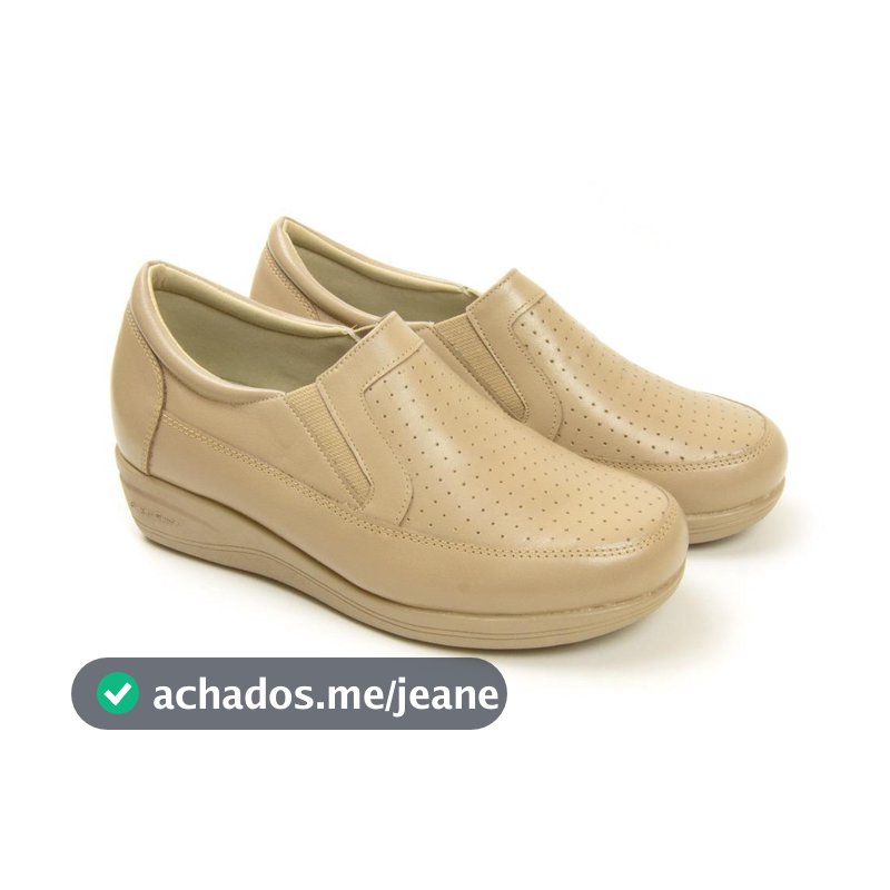 Sapato Ortopédico Casual Feminino Couro Legitimo Confortavel Macio Calce Facil