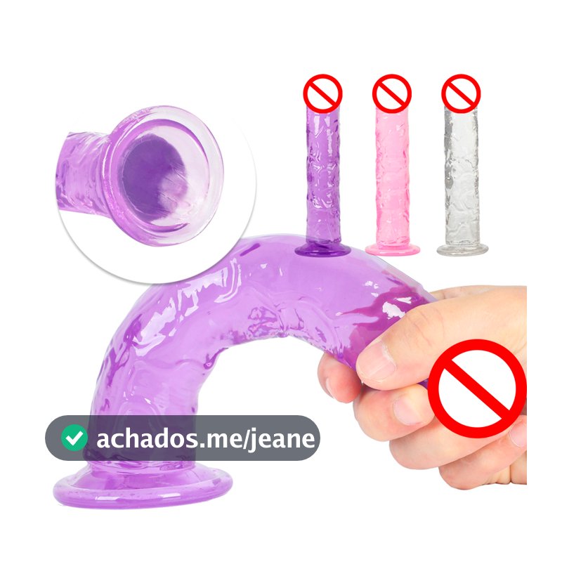 Pênis Dildo Em Silicone Maciço com Ventosa YJ-03