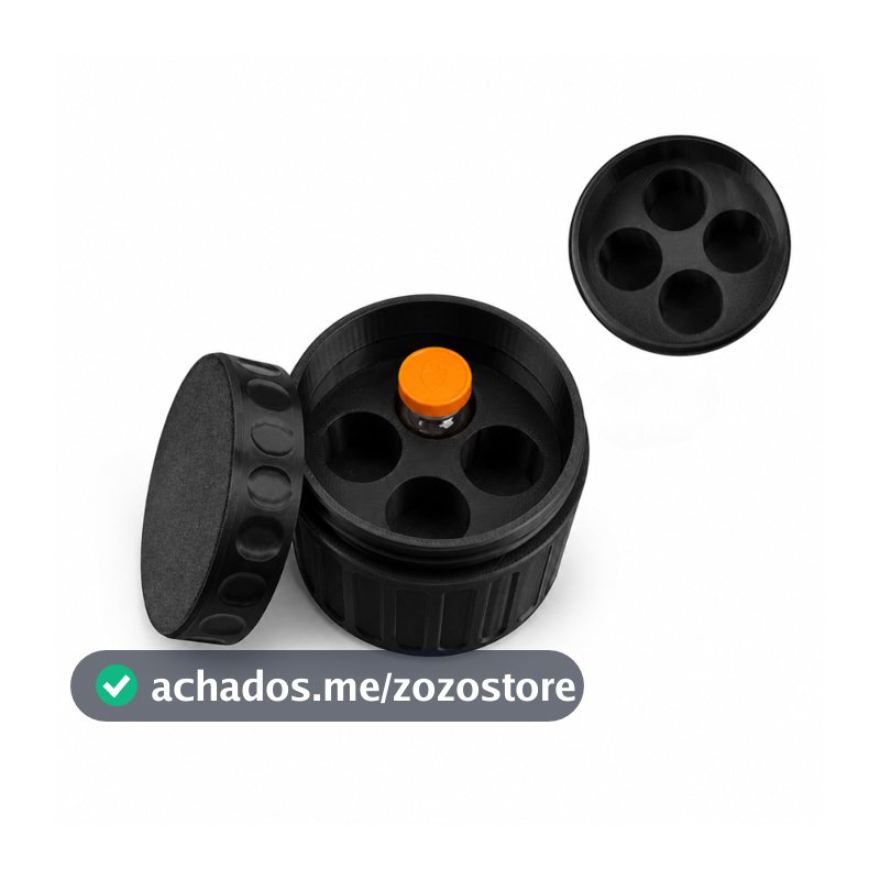 Porta Ampolas Frascos Peptídeos Tirze 3ml Estojo Organizador Reforçado para Medicamentos com Tampa