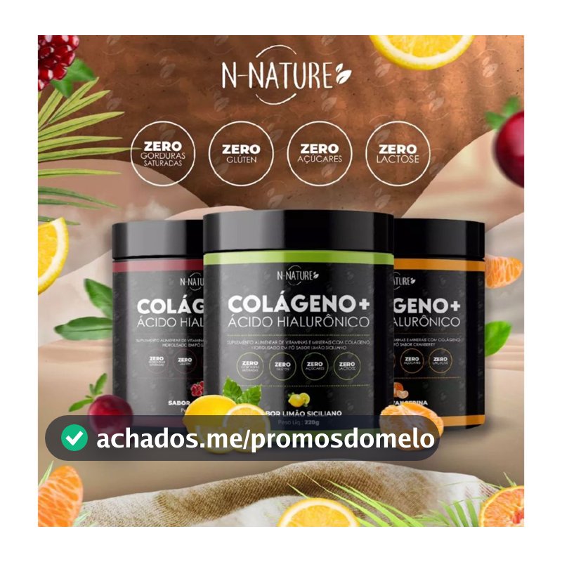 Colageno + Ácido Hialuronico Mega Potente Deixa A Pele Muito Linda