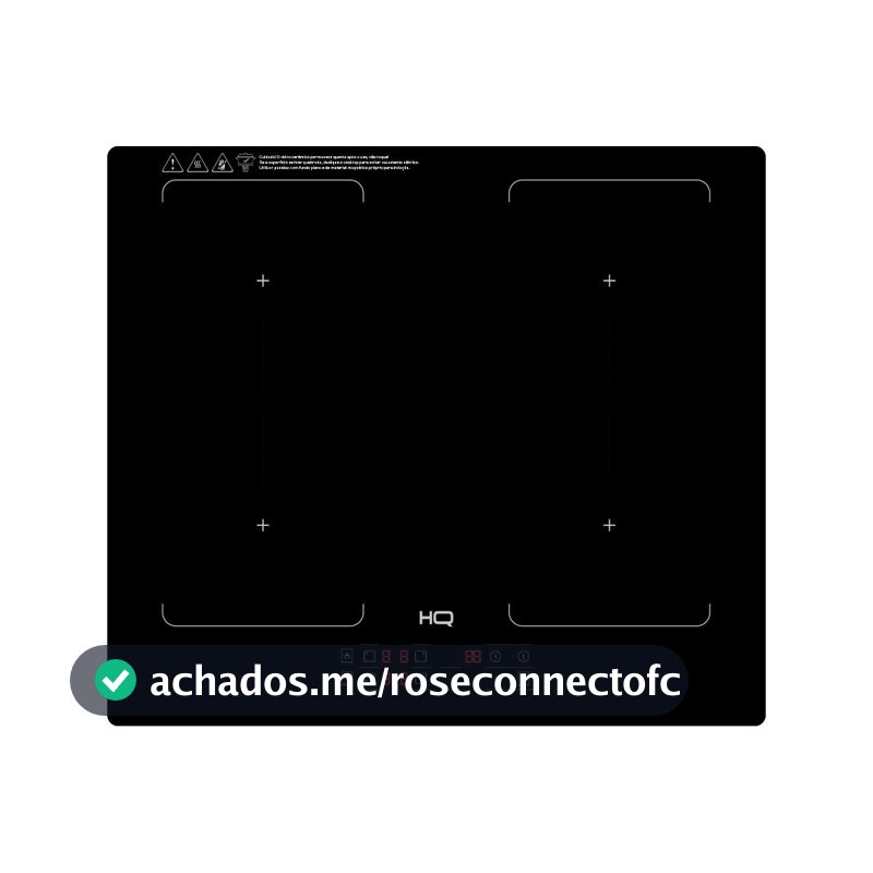 Cooktop De Indução Embutir HQ 4 Bocas Painel Touch Free Zone Preto 7000W HQ-IDE7004FZ 220V
