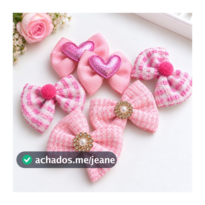 Kit Laços Pet Lacinhos para cachorro gato Laços Pet Premium Elástico ou Adesivo laços para pet shop banho e tosa