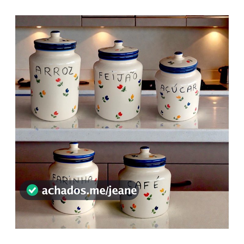 Pote de Mantimento Tulipa em Cerâmica – Decoração de Cozinha (Venda Individual)
