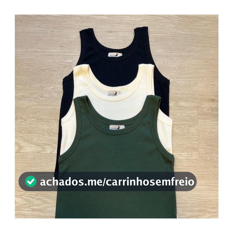 Kit 3 Blusa Regata Feminina Verão Zarah Canelado Ribana Algodão Cores Sortidas