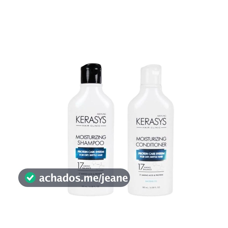 Kit Kerasys Moisturizing Baobab Oil Duo (Shampoo 180ml + Condicionador 180ml)