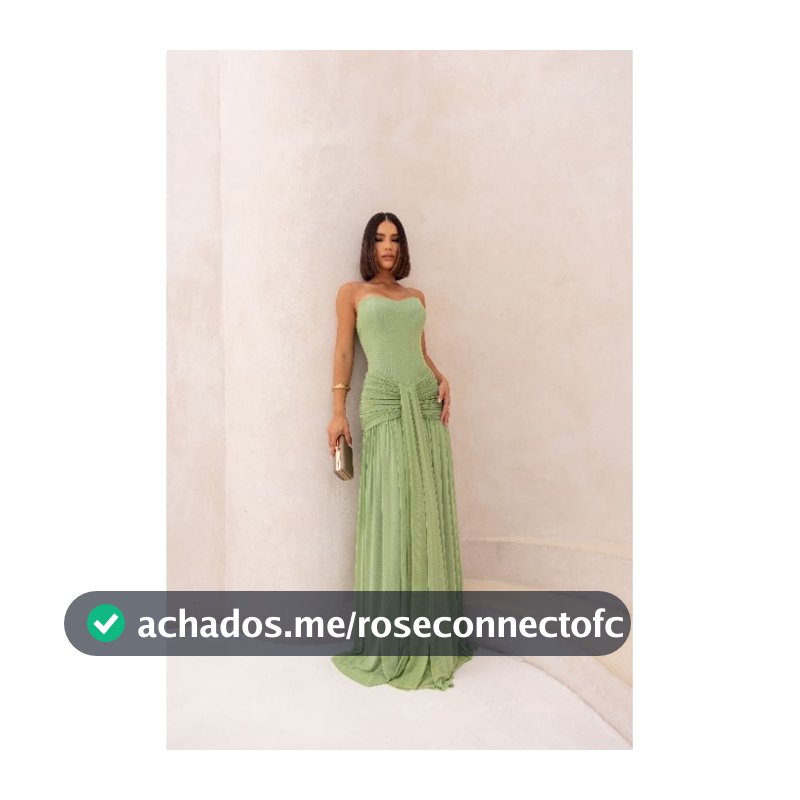 Vestido Longo Tomara que Caia com Drapeado e Efeito Fluido