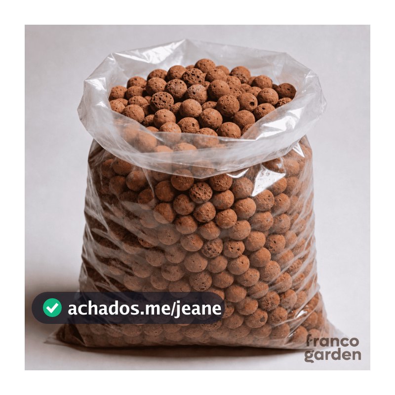 Argila Expandida 10L Pedra Para Jardim Drenagem Floreiras Obras Decoração de Vasos Natural